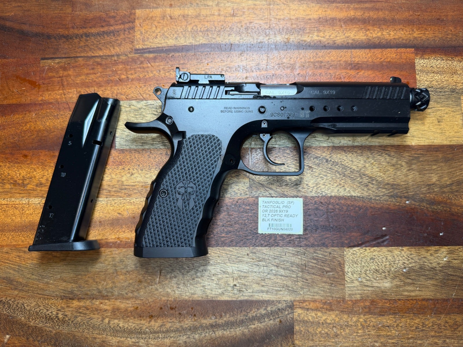 TANFOGLIO TACTICAL PRO 9X19 BLACK OR SF 2026 