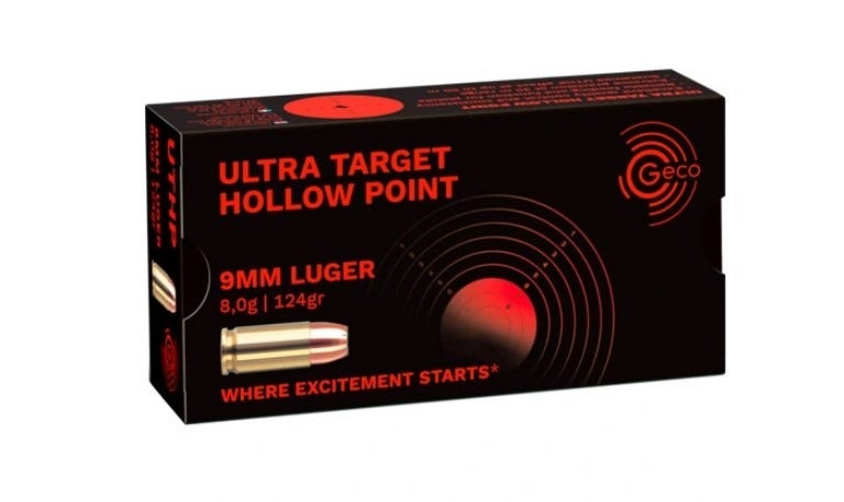 GECO 9x19 124 Grain UTHP, 50 ptr