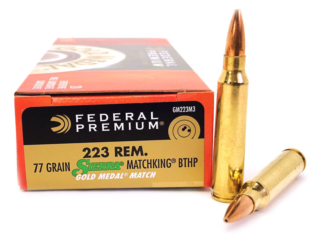 F&K Sport Sweden AB - Federal .223R 77G BTHP GM Match King Ammunition